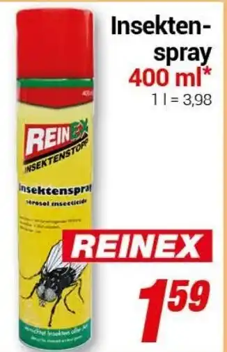 CENTERSHOP Reinex Insektenspray 400ml Angebot