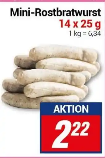 CENTERSHOP Mini Rostbratwurst 14x25g Angebot