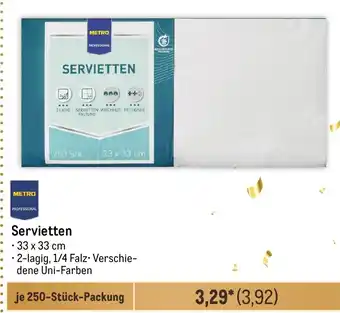 METRO Servietten Angebot