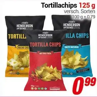 CENTERSHOP Tortillachips 125g Angebot