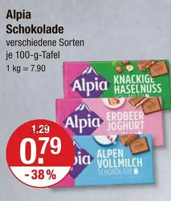 V Markt Alpia schokolade Angebot