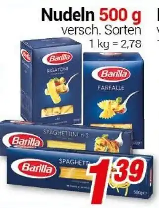 CENTERSHOP Nudeln 500g Angebot