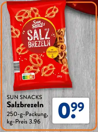 Aldi Süd SUN SNACKS Salzbrezeln Angebot