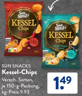 Aldi Süd SUN SNACKS Kessel-Chips Angebot