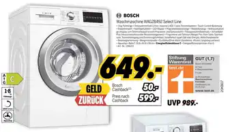 MEDIMAX Bosch Waschmaschine WAG 28492 Select Line Angebot