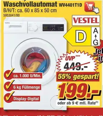 Poco Vestel waschvollautomat wv4401t1d Angebot