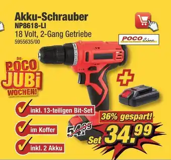 Poco Poco line akku-schrauber np8618-li Angebot