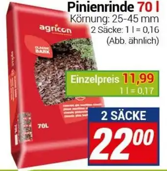 CENTERSHOP Pinienrinde 70L Angebot