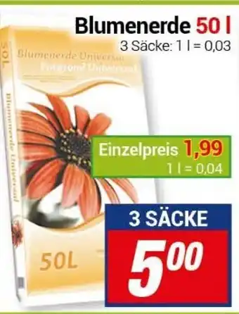 CENTERSHOP Blumenerde 50L Angebot