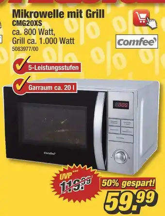 Poco Comfee mikrowelle mit grill cmg20xs Angebot