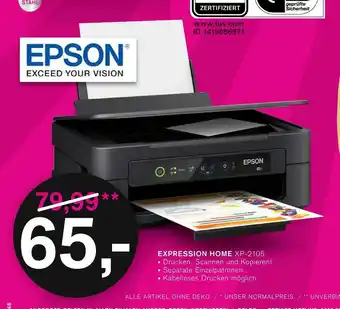 KODi Epson expression home xp-2105 Angebot