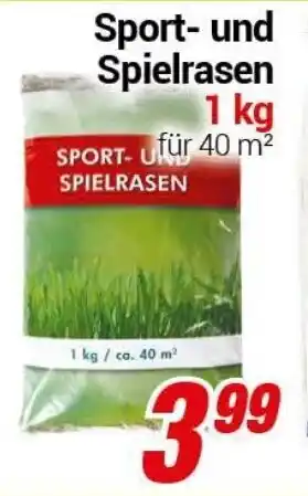 CENTERSHOP Sport und Spielrasen 1kg Angebot