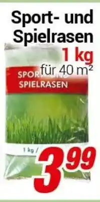 CENTERSHOP Sport und Spielrasen 1kg Angebot