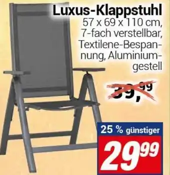 CENTERSHOP Luxus Klappstuhl Angebot