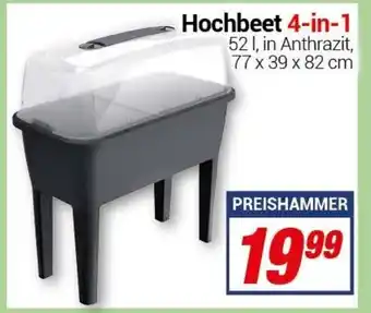 CENTERSHOP Hochbeet 4in1 Angebot