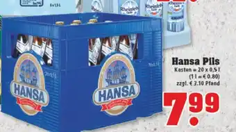 trinkgut Hansa Pils 20x0,5L Angebot