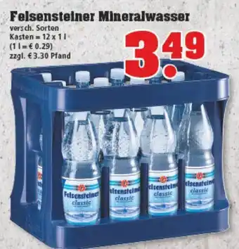 trinkgut Felsensteiner Mineralwasser 12x1L Angebot