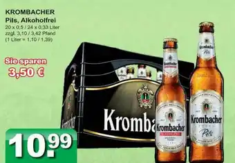 Getränkeparadies Gefromm Krombacher Pils, Alkoholfrei Angebot