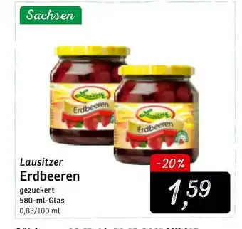 KONSUM Sachsen Lausitzer Erdbeeren Angebot