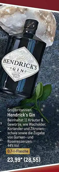 METRO Großbritannien Hendrick's Gin Angebot