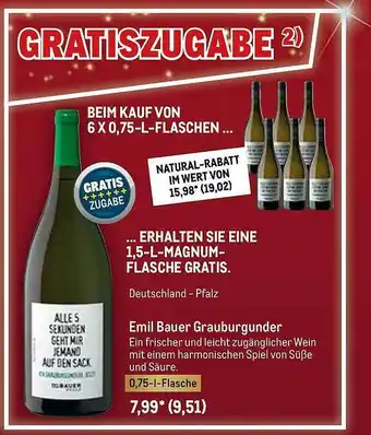 METRO Emil Bauer Grauburgunder Angebot