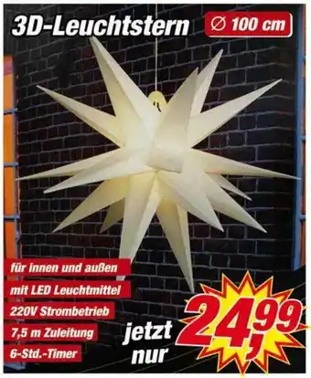 Posten Börse 3d-leuchtstern Angebot