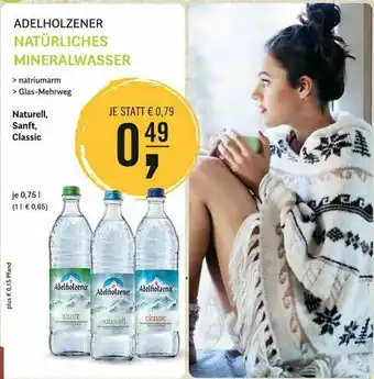 Reformhaus Bacher Adelholzener Naturliches Mineralwasser Angebot