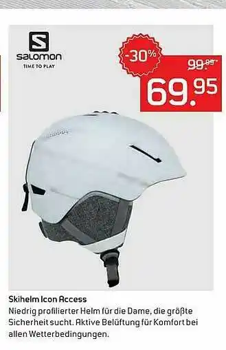 Sport 2000 Salomon Skihelm Icon Access Angebot