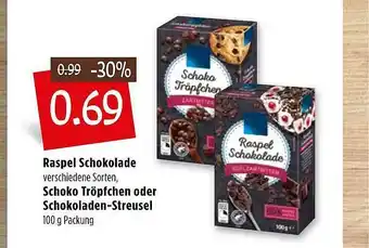 Kupsch Raspel Schokolade, Schoko Tröpfchen Oder Schokoladen-streusel Angebot