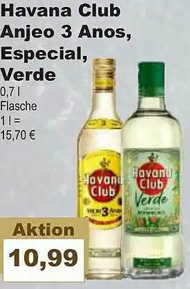 Bilgro Havana Club Anjeo 3 Anos, Especial, Verde Angebot