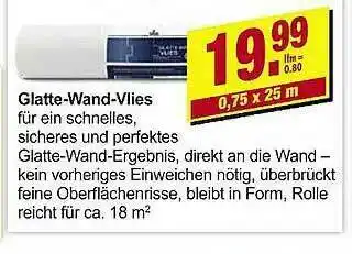 Leymann Baustoffe Glatte-wand-vlies Angebot