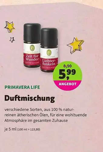 Aleco Biomarkt Primavera Life Duftmischung Angebot