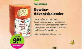 Aleco Biomarkt Sonnentor Gewürz-adventskalender Angebot