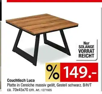 Zurbrüggen Couchtisch luca Angebot