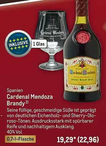 METRO Spanien Cardenal Mendoza Brandy Angebot