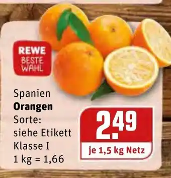 REWE Spanien Orangen 1,5kg Angebot