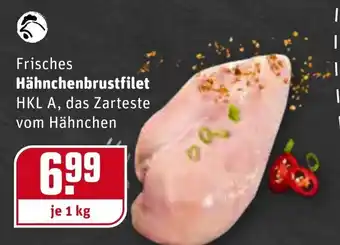 REWE Frisches Hähnchenbrustfilet 1kg Angebot