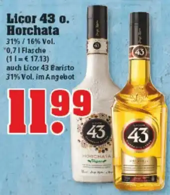 trinkgut Licor 43 o. Horchata 0,7L Angebot