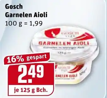 REWE Gosch Garnelen Aioli 125g Becher Angebot