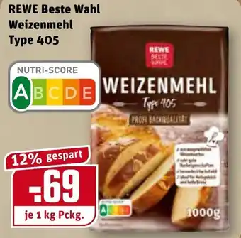 REWE Rewe Beste Wahl Weizenmehl Type 405 Angebot