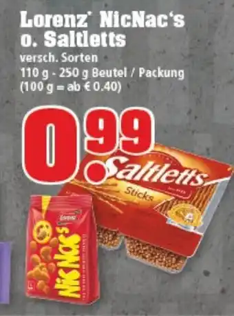 trinkgut Lorenz Nic Nac's o. Saltletts 110-250g Beutel Angebot