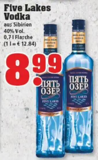 trinkgut Five Lakes Vodka 0,7L Angebot