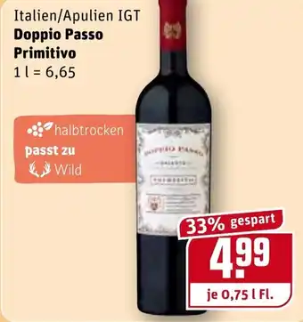 REWE Doppio Passo Primitivo 0,75L Angebot