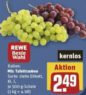 REWE Rewe beste wahl mix tafeltrauben Angebot