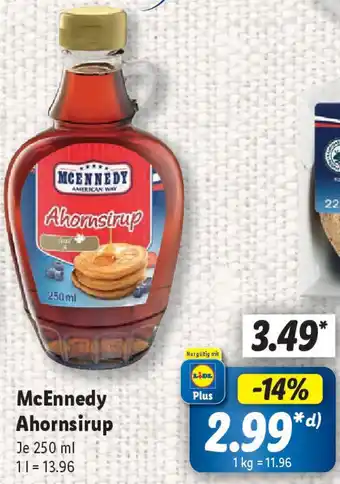 Lidl McEnnedy Ahornsirup Angebot