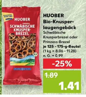 Kaufland HUOBER Bio-Knusper- laugengebäck Angebot