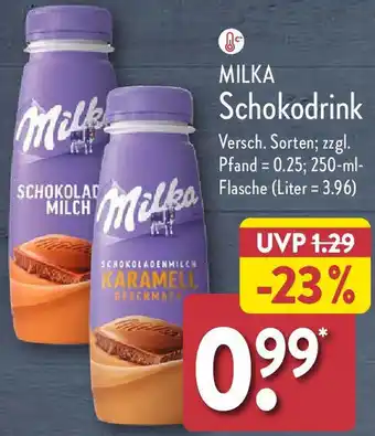 Aldi Nord MILKA Schokodrink Angebot