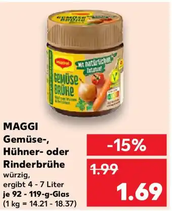 Kaufland MAGGI Gemüse-, Hühner- oder Rinderbrühe Angebot