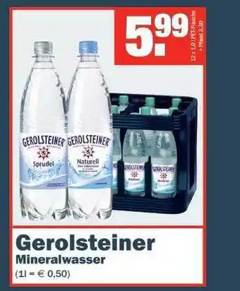 Benz Getränke Gerolsteiner Mineralwasser Angebot