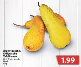 Combi Argentinische/Chilenische Tafelbirnen 1kg Angebot